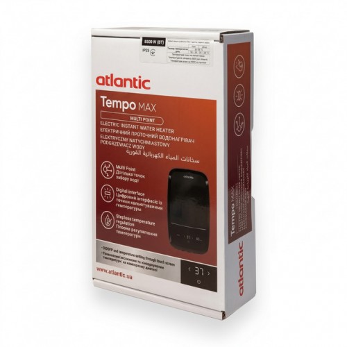 Изображение Водонагреватель проточный Atlantic Tempo Max Multi IECI-SW2C85 MP 8.5kW (811035)